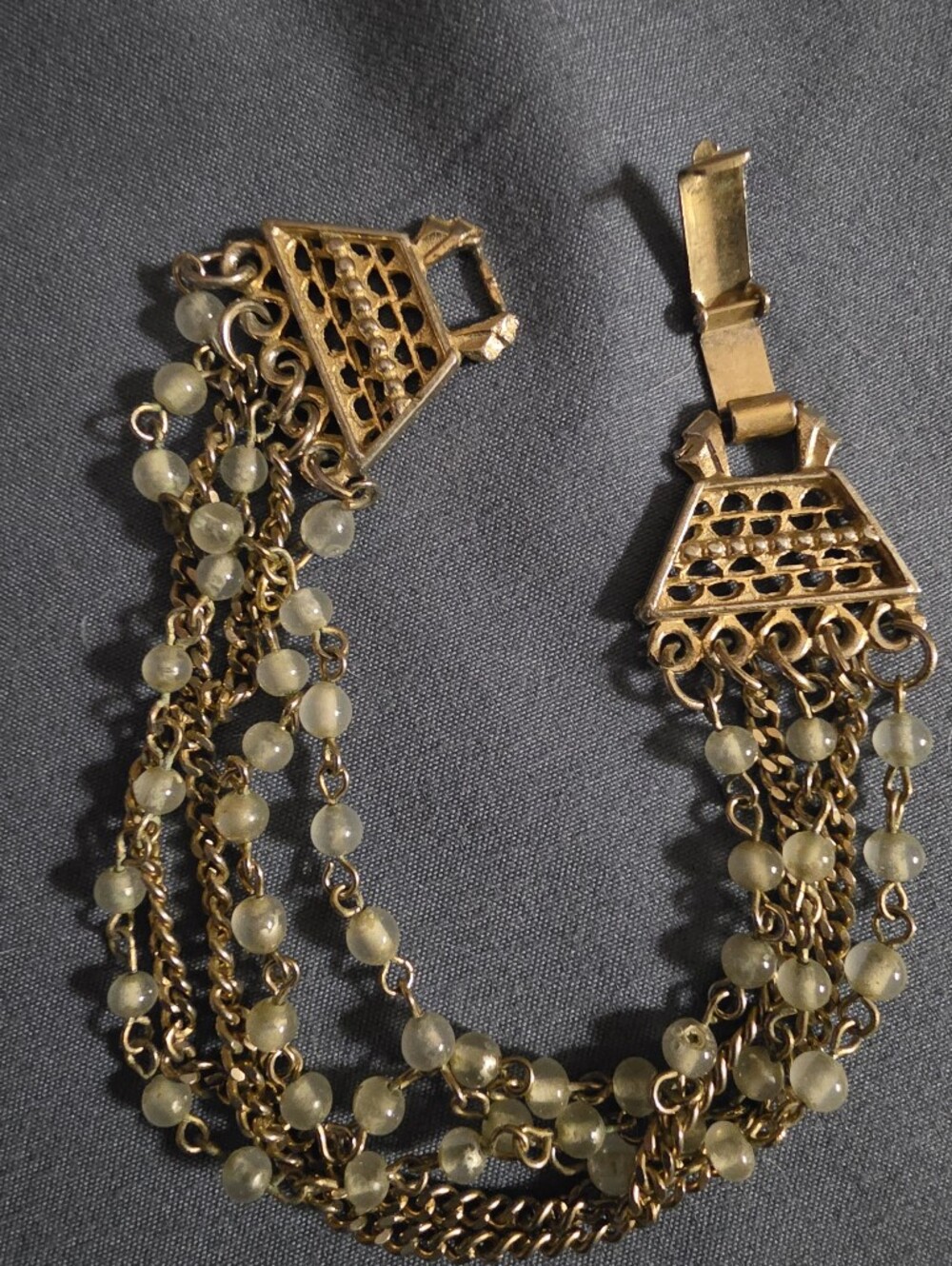 Vintage Multi-strand Mid-century Bracelet.